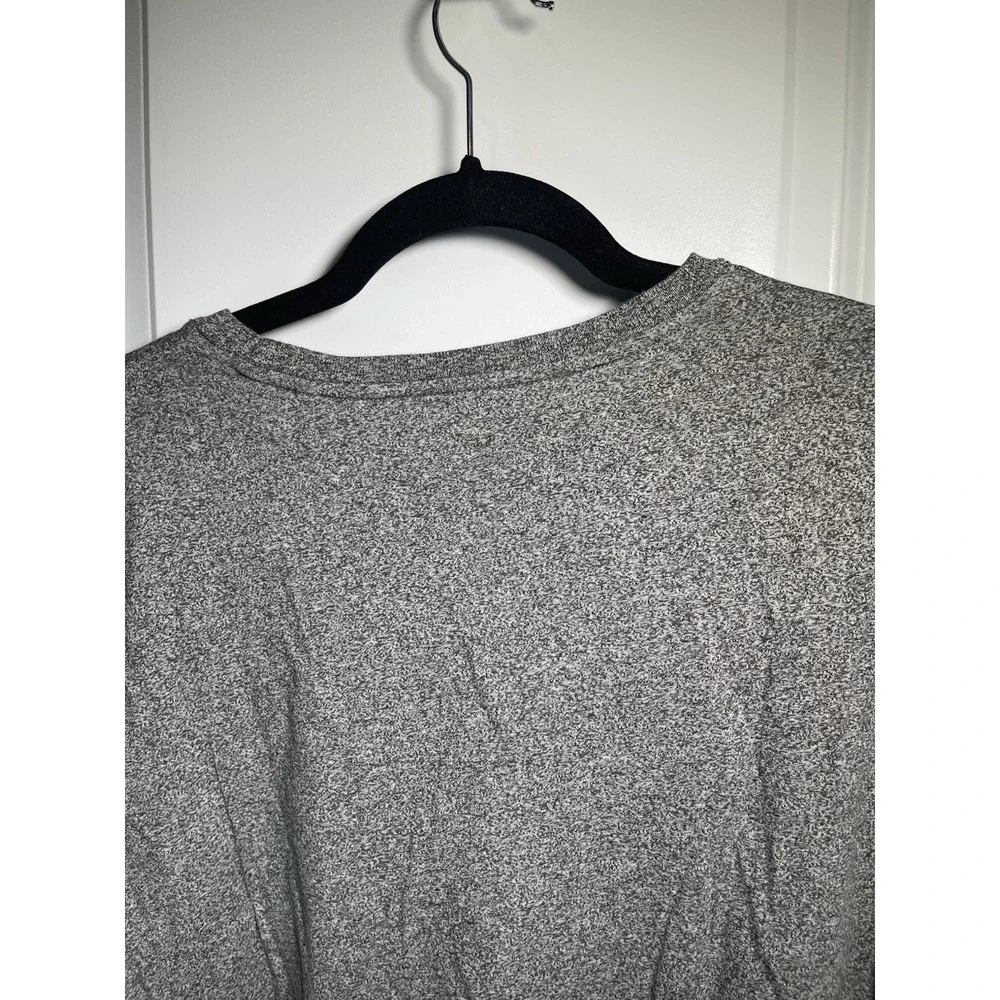 Ralph Lauren Polo Shirt‎ Mens Heather Gray Regular Fit Pony Logo Crew Neck Large